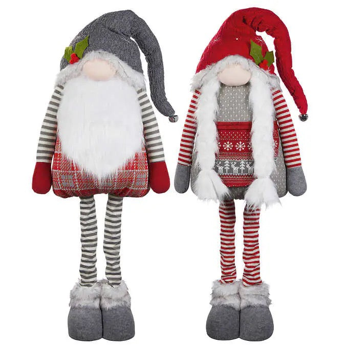 4 FT. Holiday Plush Gnome Telescoping
