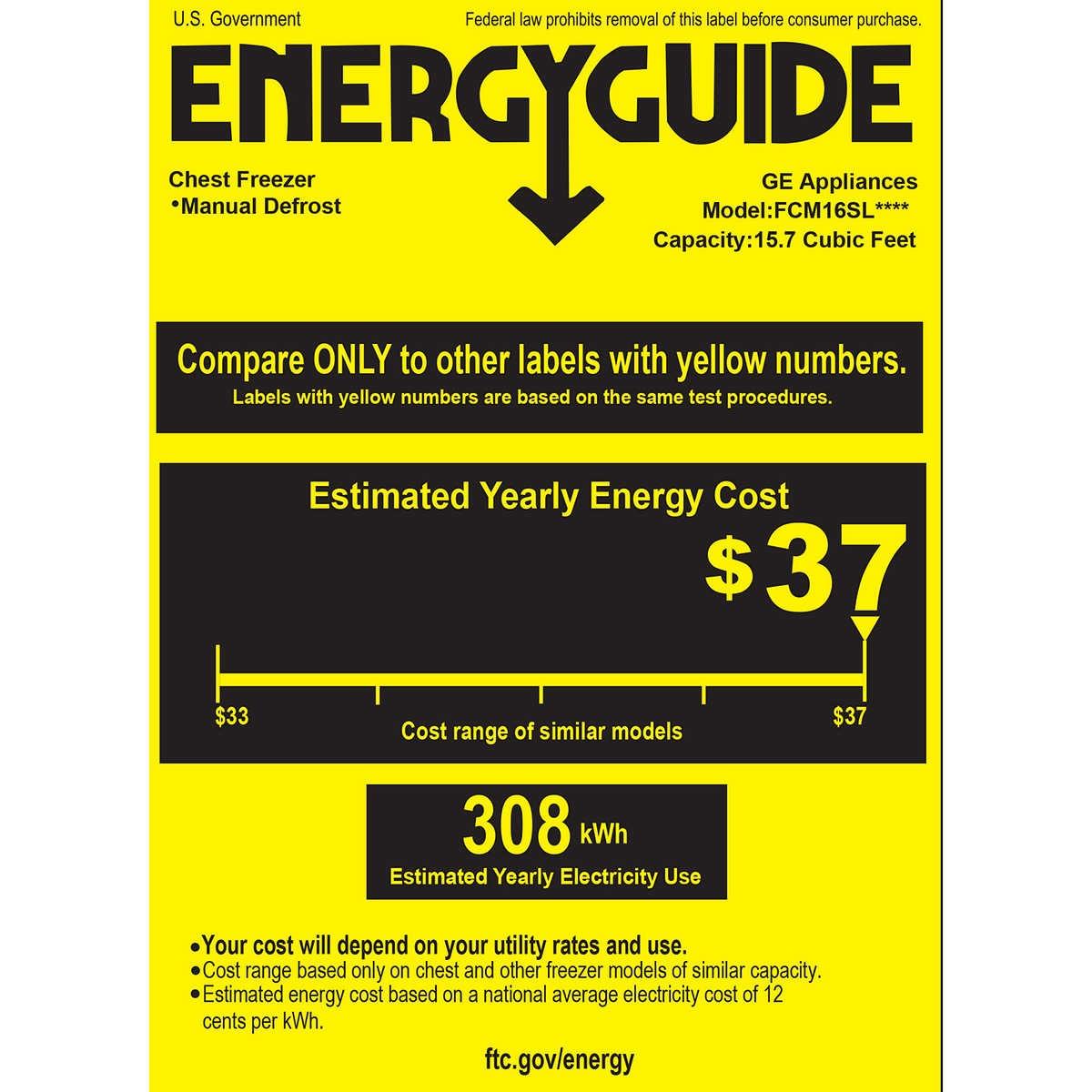 GE 15.7 cu. ft. Chest Freezer with 2 Bulk Slide-Out Baskets and Garage Ready