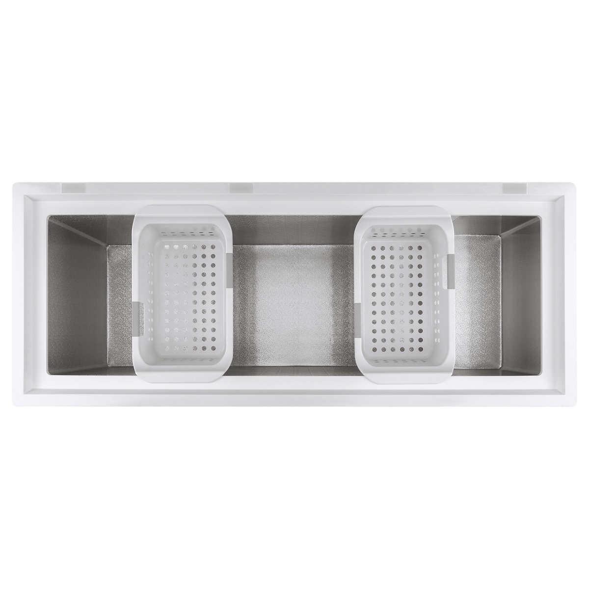 GE 15.7 cu. ft. Chest Freezer with 2 Bulk Slide-Out Baskets and Garage Ready