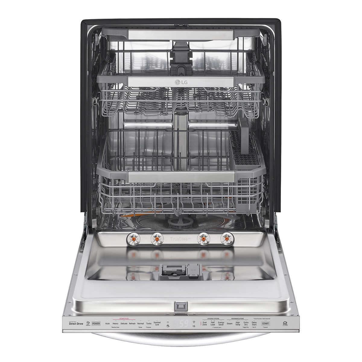 LG Top Control Wi-Fi Enabled Dishwasher with PrintProof and LED Tub Light