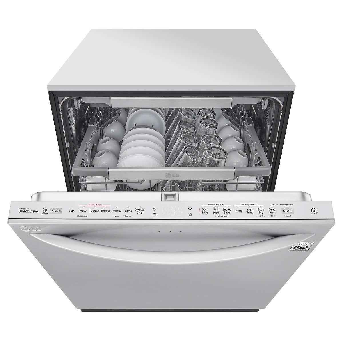 LG Top Control Wi-Fi Enabled Dishwasher with PrintProof and LED Tub Light