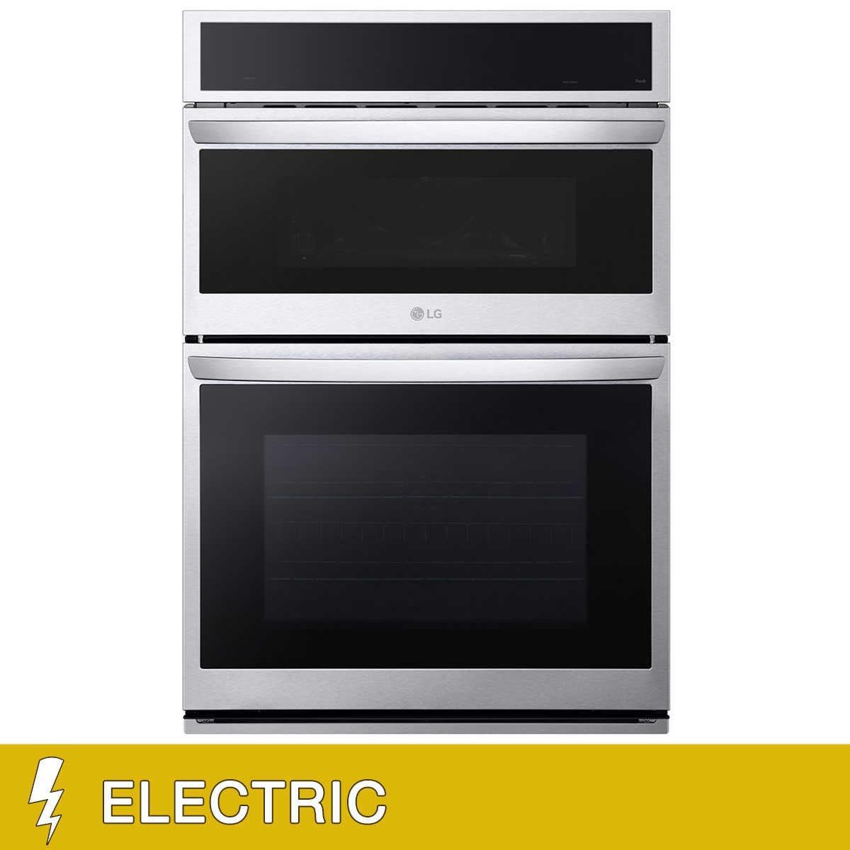 LG 6.4 cu. ft. Smart Combination Wall Oven with InstaView, True Convection, Air Fry, and Steam Sous Vide