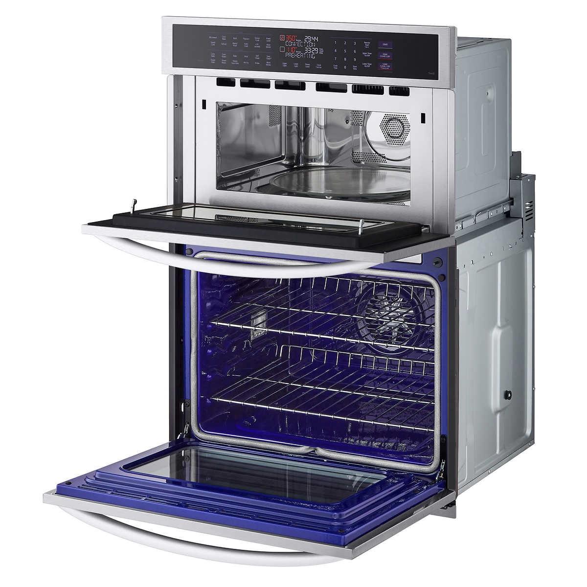 LG 6.4 cu. ft. Smart Combination Wall Oven with InstaView, True Convection, Air Fry, and Steam Sous Vide