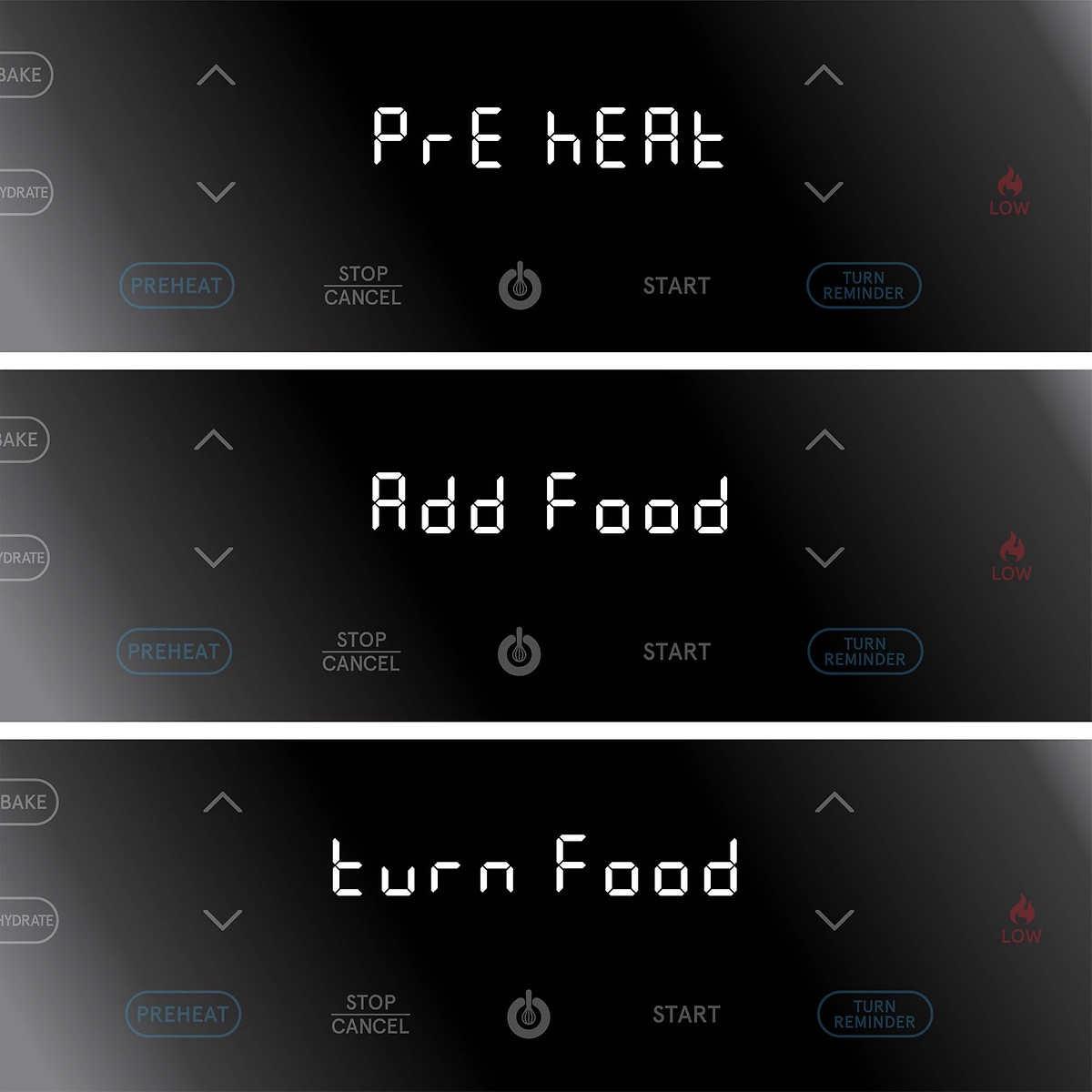 Gourmia FoodStation Smokeless Grill, Griddle, & Air Fryer with Integrated Temperature Probe