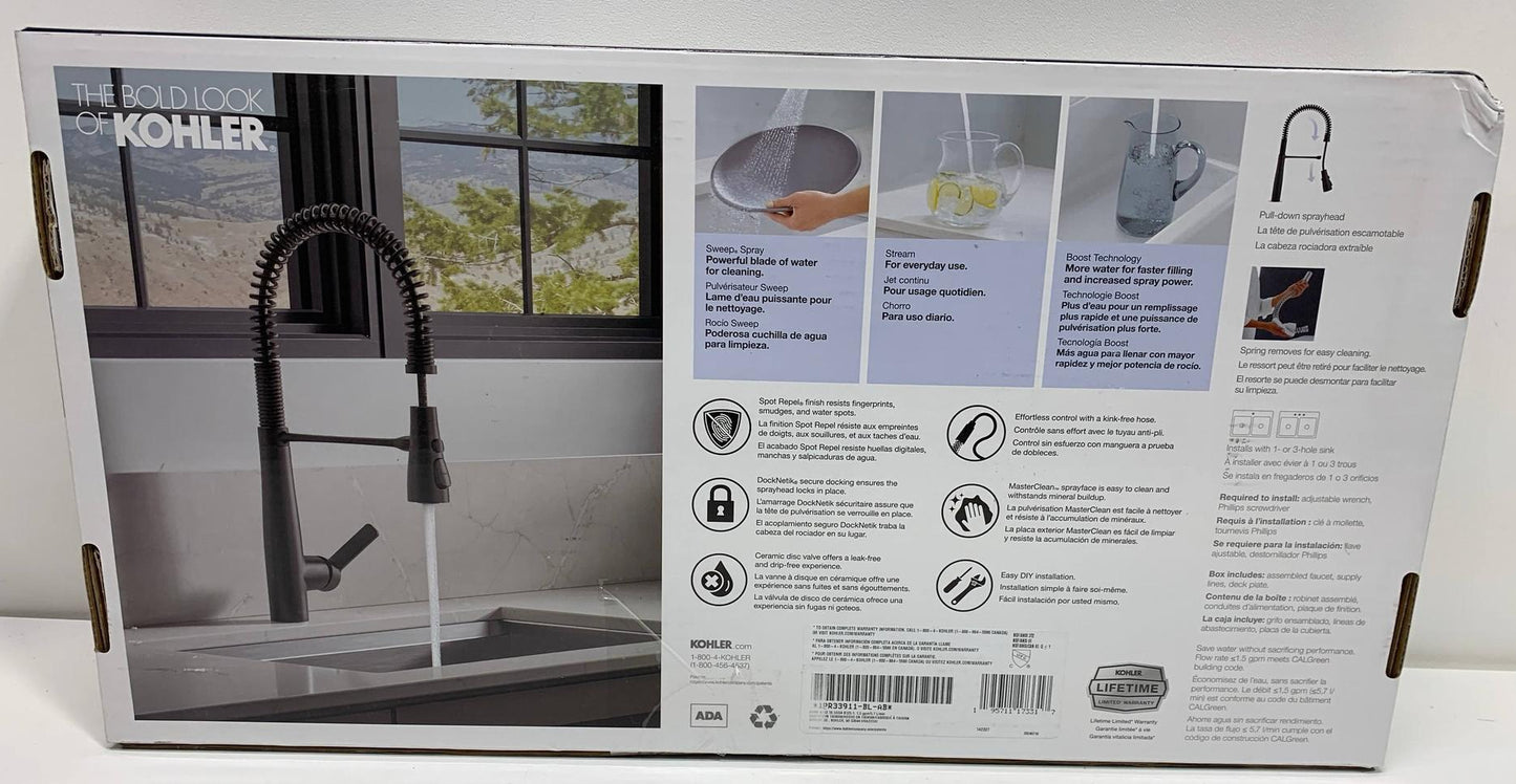 Kohler Vind Semi-Professional Pull-down Kitchen Sink Faucet