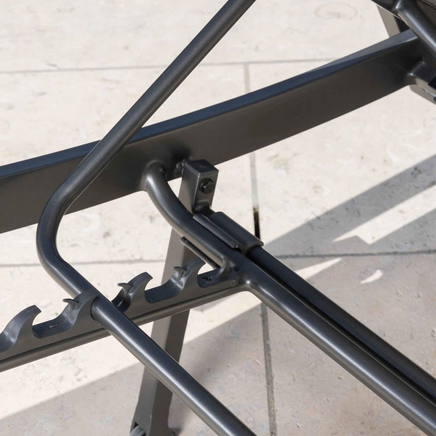 SunVilla Commercial Sling Wave Chaise Lounge with Adjustable Armrests, 2-pack