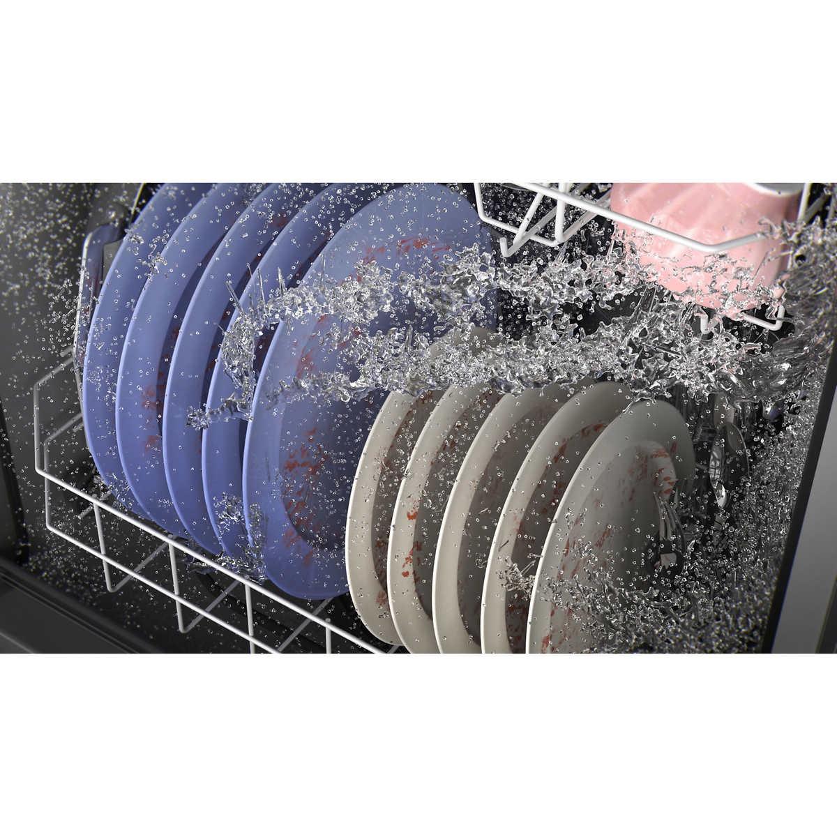 GE Top Control Dishwasher with Steam + Sani and Dry Boost