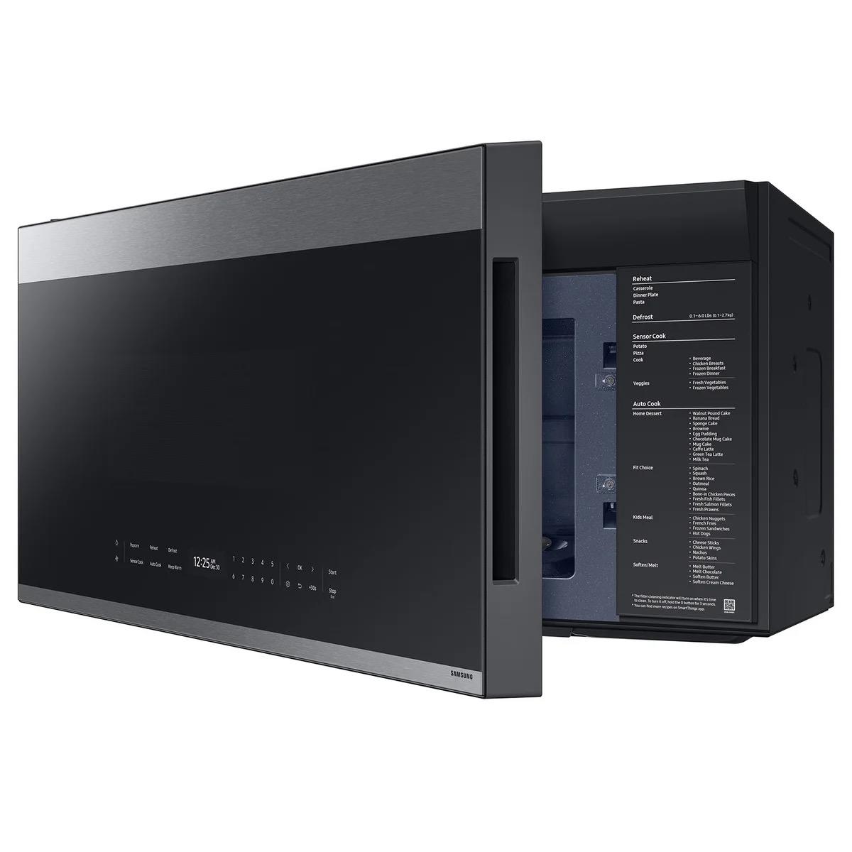 Samsung Bespoke Smart 2.1 cu. ft. Over-the-Range Microwave with Wi-Fi & LCD Display