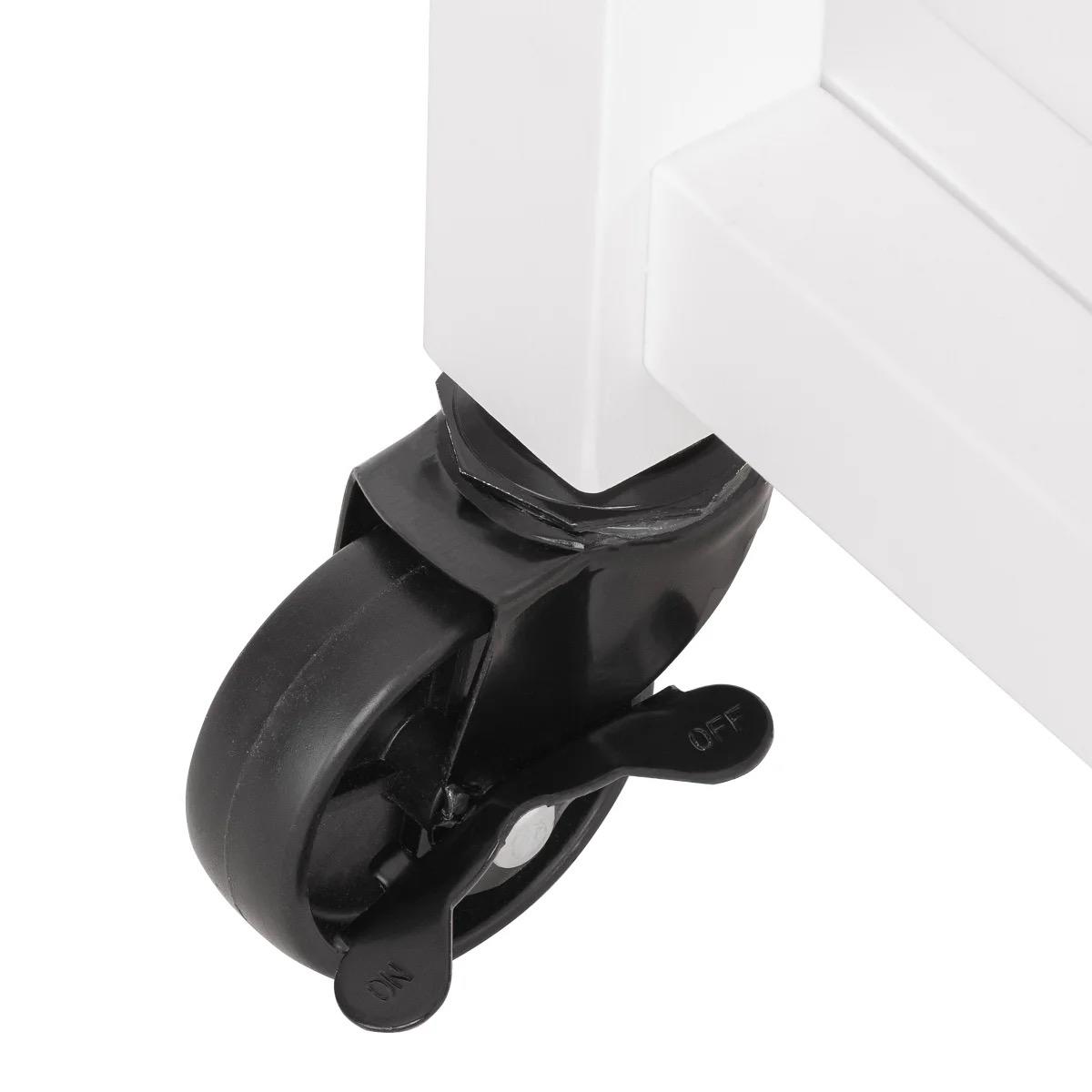 Seville Acacia Top Kitchen Cart with Drawers