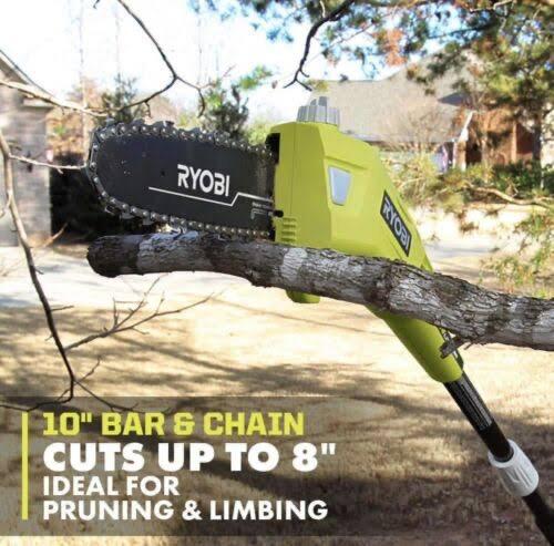 RYOBI 40V 10 in. Cordless Battery Pole Saw (Tool-Only)