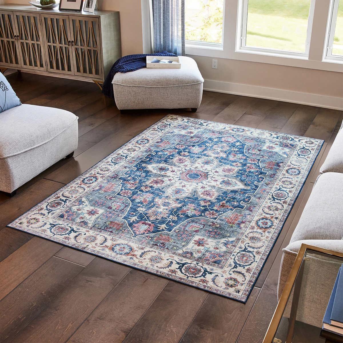 Wyatt & Ash Washable 5’3” x 7’5” Area Rug