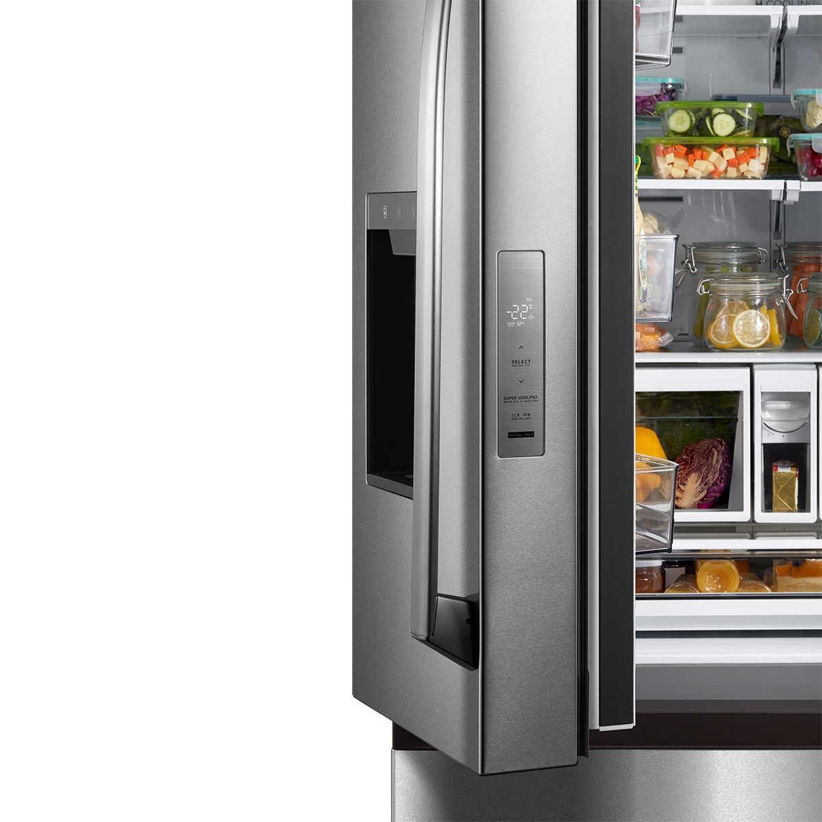 Midea 29.3 cu. ft. French Door Bottom Freezer in Stainless Steel