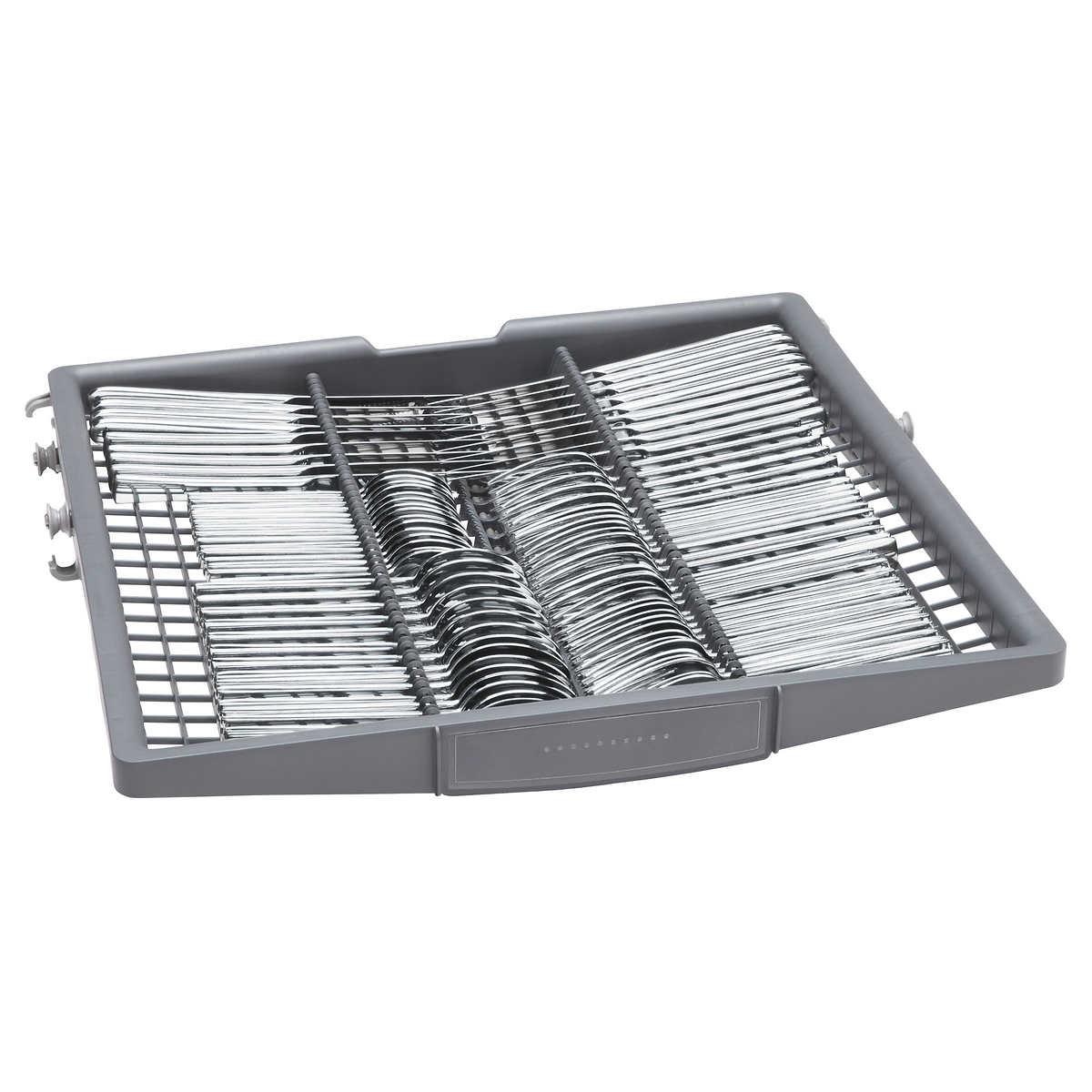 Bosch 300 Series Front Control Pocket Handle Dishwasher, Stainless Steel Tub, Removable 3rd Rack, 46 dBa