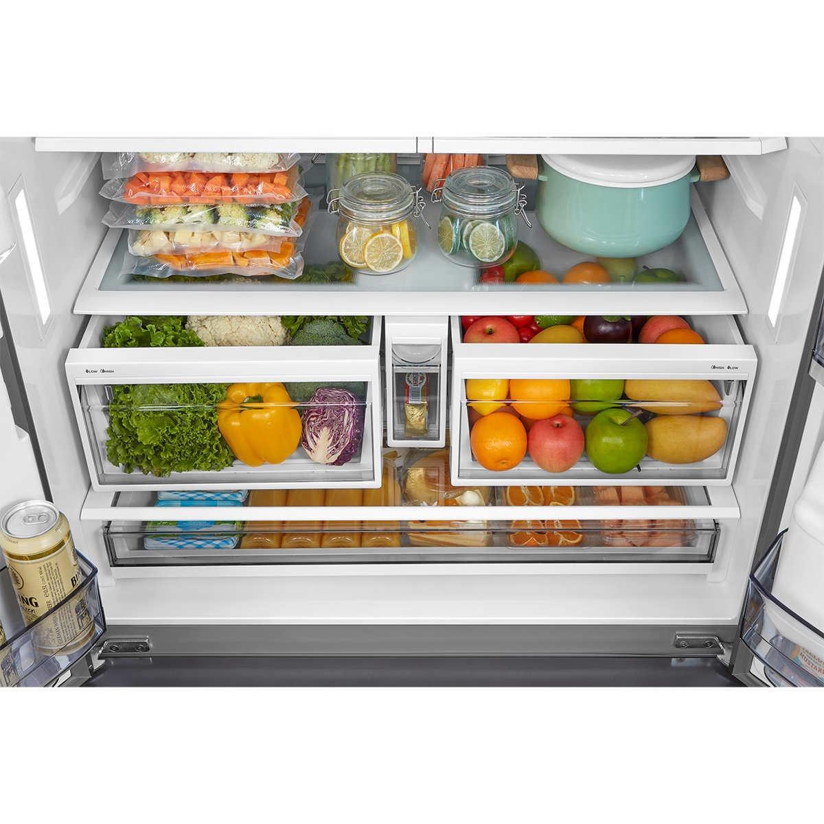 Midea 29.3 cu. ft. French Door Bottom Freezer in Stainless Steel