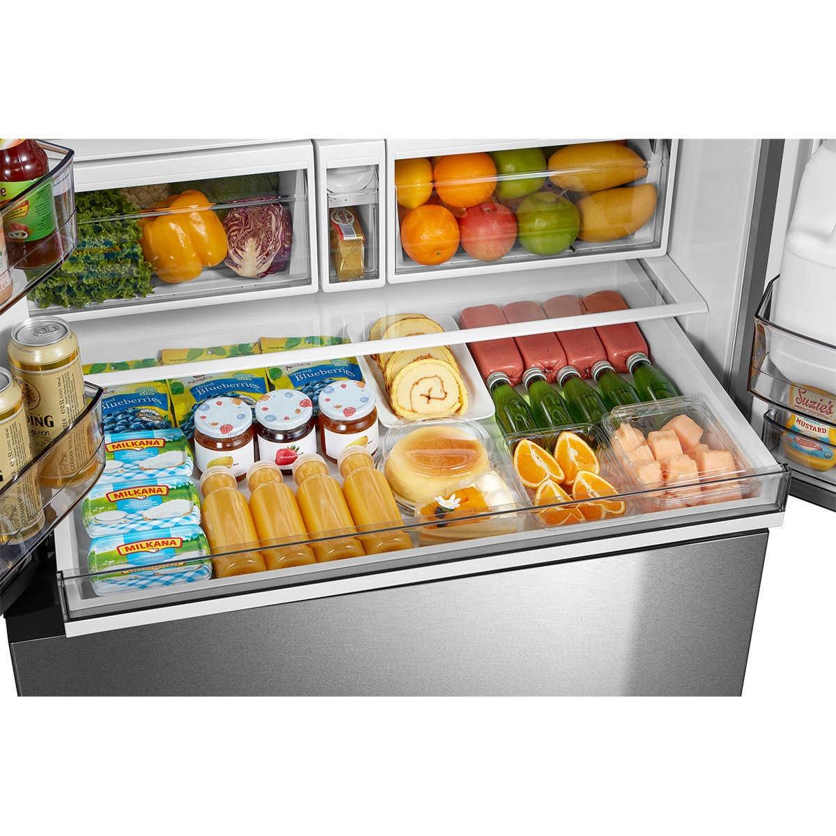 Midea 29.3 cu. ft. French Door Bottom Freezer in Stainless Steel