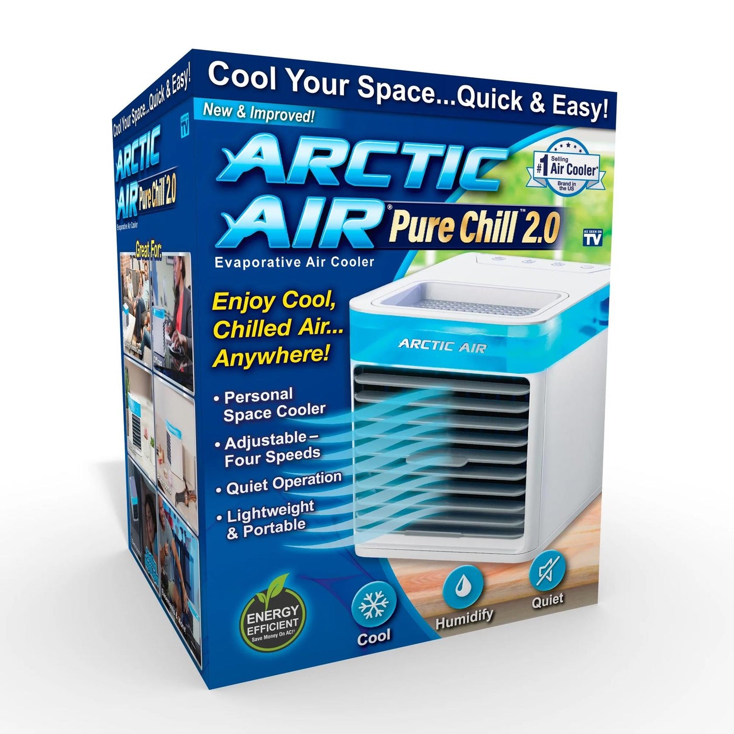 ARCTIC AIR 76 CFM 4 Speed Portable Evaporative Cooler for 45 sq. ft.