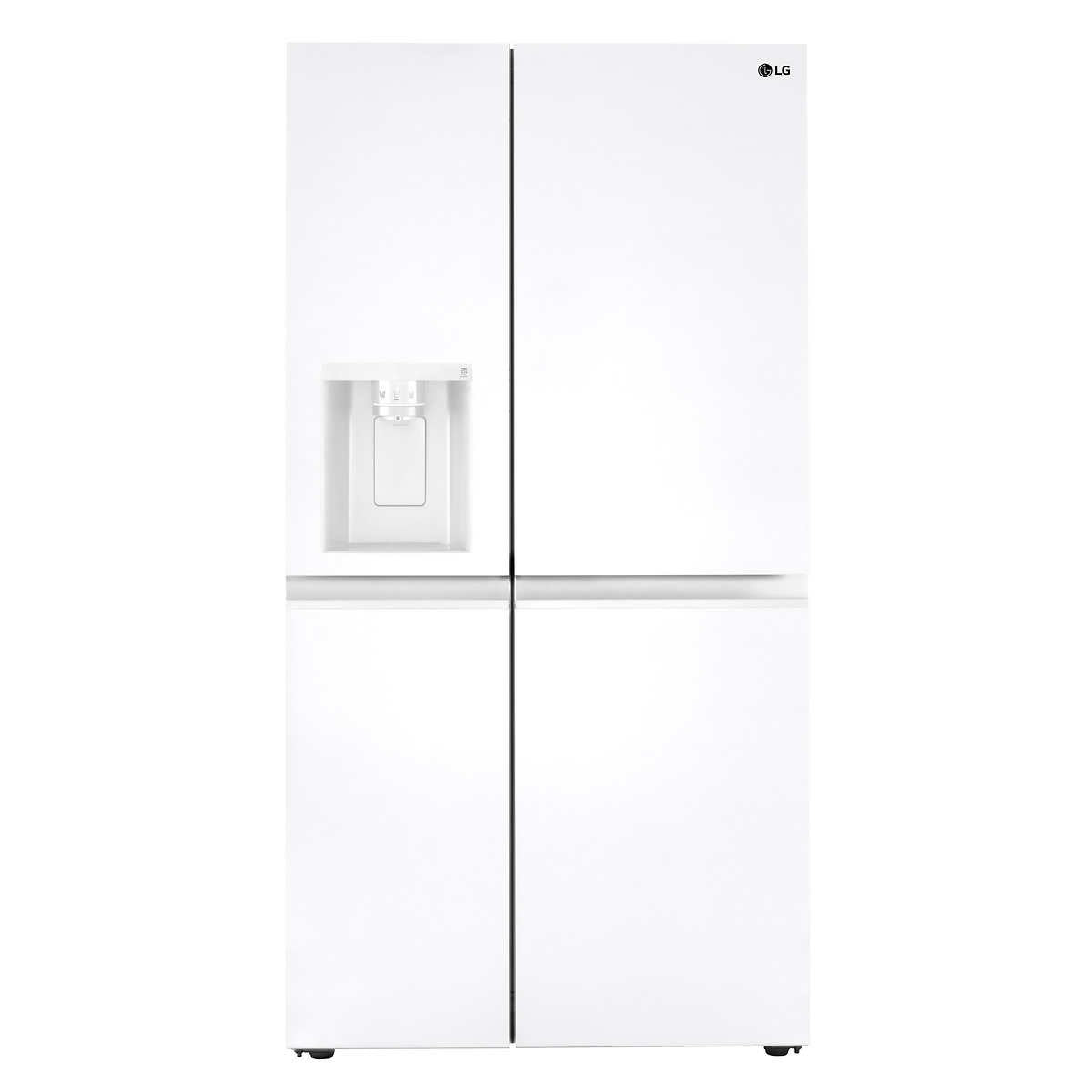 LG 27 cu.ft. Side by Side Refrigerator with Smooth Touch Ice Dispenser