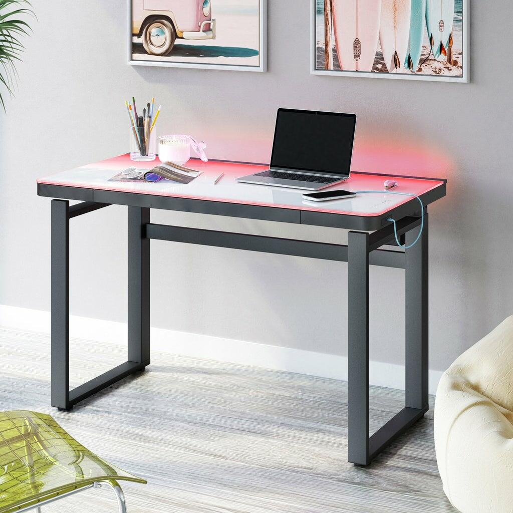 Tresanti Aurora 47” Adjustable Height Desk with LED Lighting