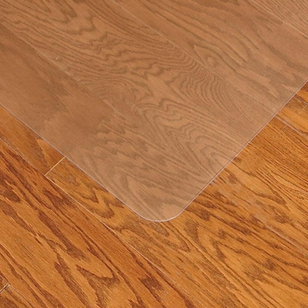 ES Robbins Chair Mat for Hard Floors, 46 x 60 No Lip, Clear