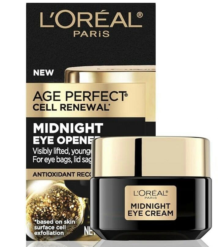 L'Oreal Paris Age Perfect Cell Renewal Midnight Skin Care Anti-Aging Eye Cream With Antioxidants - 0.5 oz