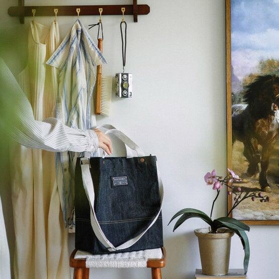 Barebones Neelum 2-piece Denim Tote Set