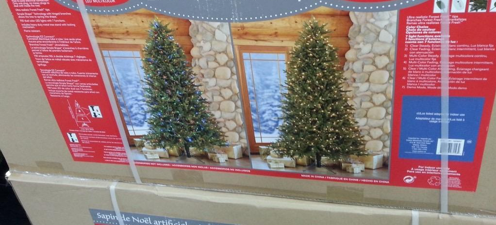 7.5 ft. Pre-Lit LED EZ Connect Dual Color Christmas Tree