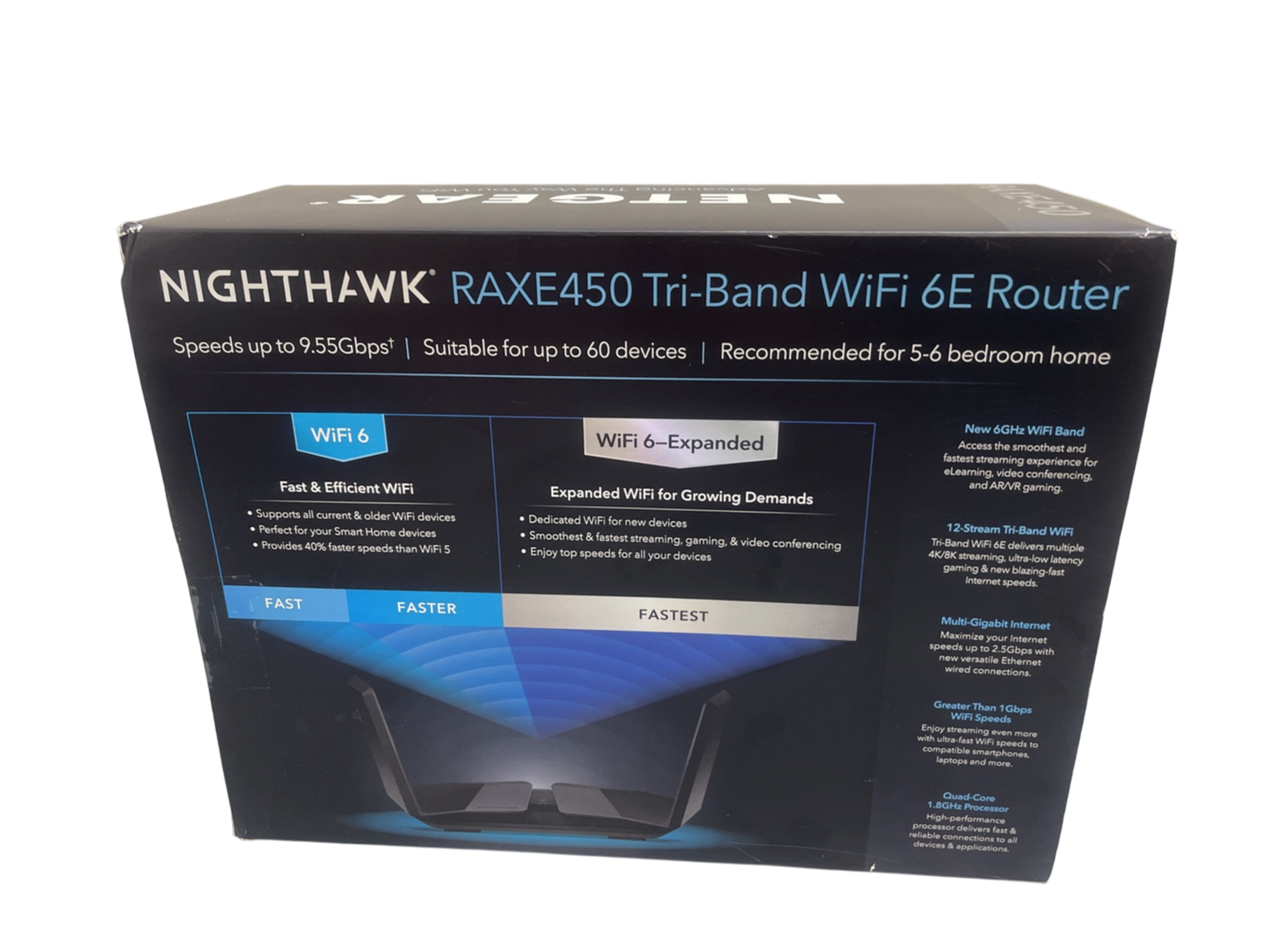 NETGEAR - Nighthawk RAXE450 AXE10000 WiFi 6E Router