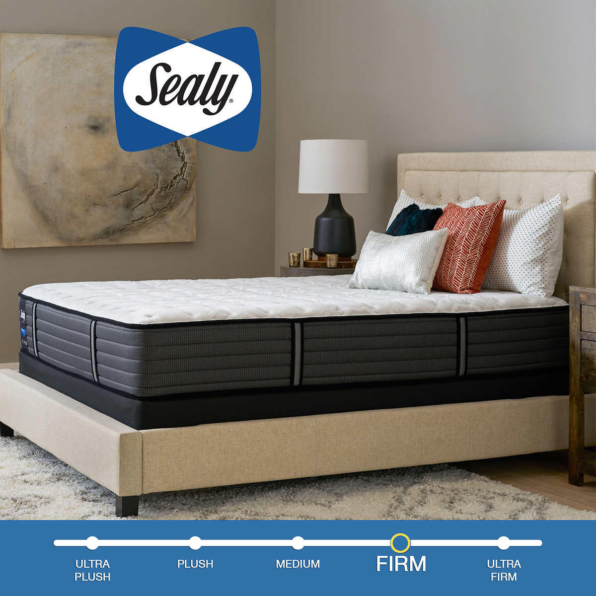 Sealy Posturepedic 13" Response Premium West Salem Cushion Firm Mattress, Bed Size: Queen