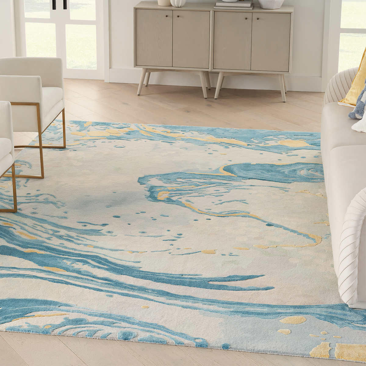 Kroma Area Rug, Ocean Breeze Rug Size: 7 ft. 9 in. x 9 ft. 9 in.