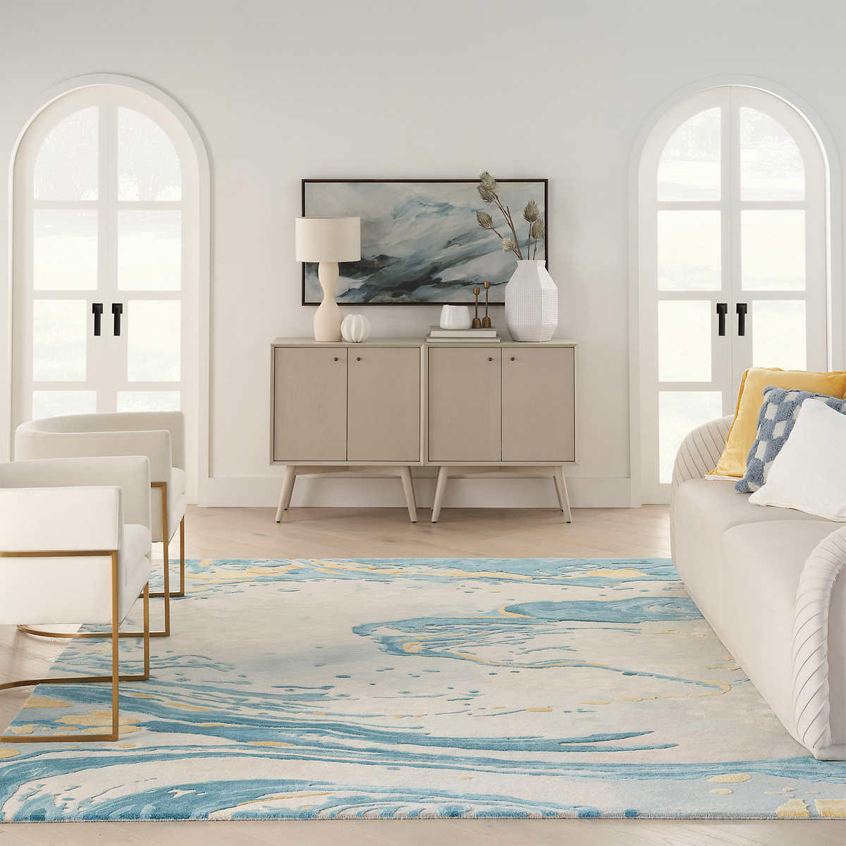 Kroma Area Rug, Ocean Breeze Rug Size: 7 ft. 9 in. x 9 ft. 9 in.