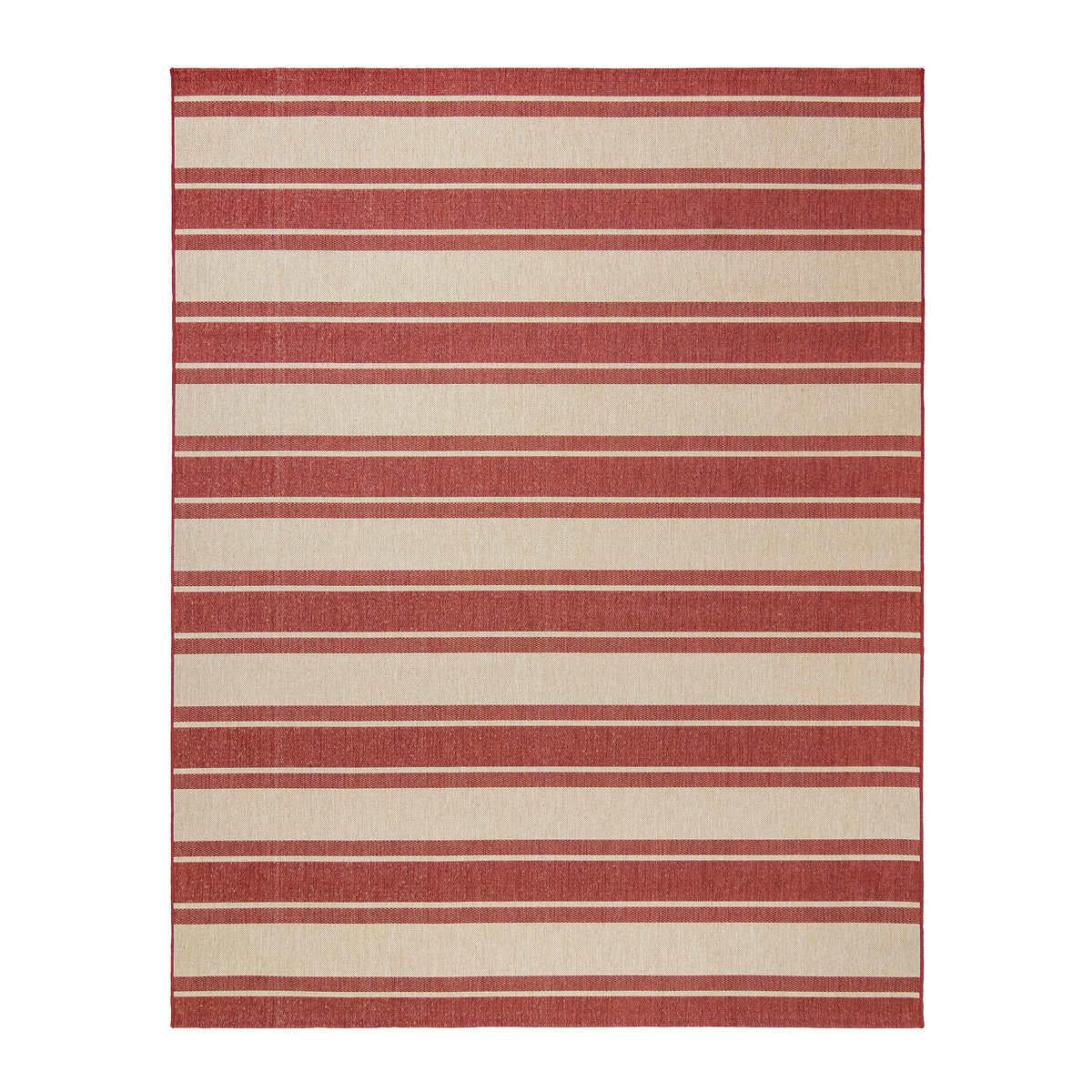 Naples Indoor/Outdoor Rug Collection, Zuma Striped Color: Red 6X9