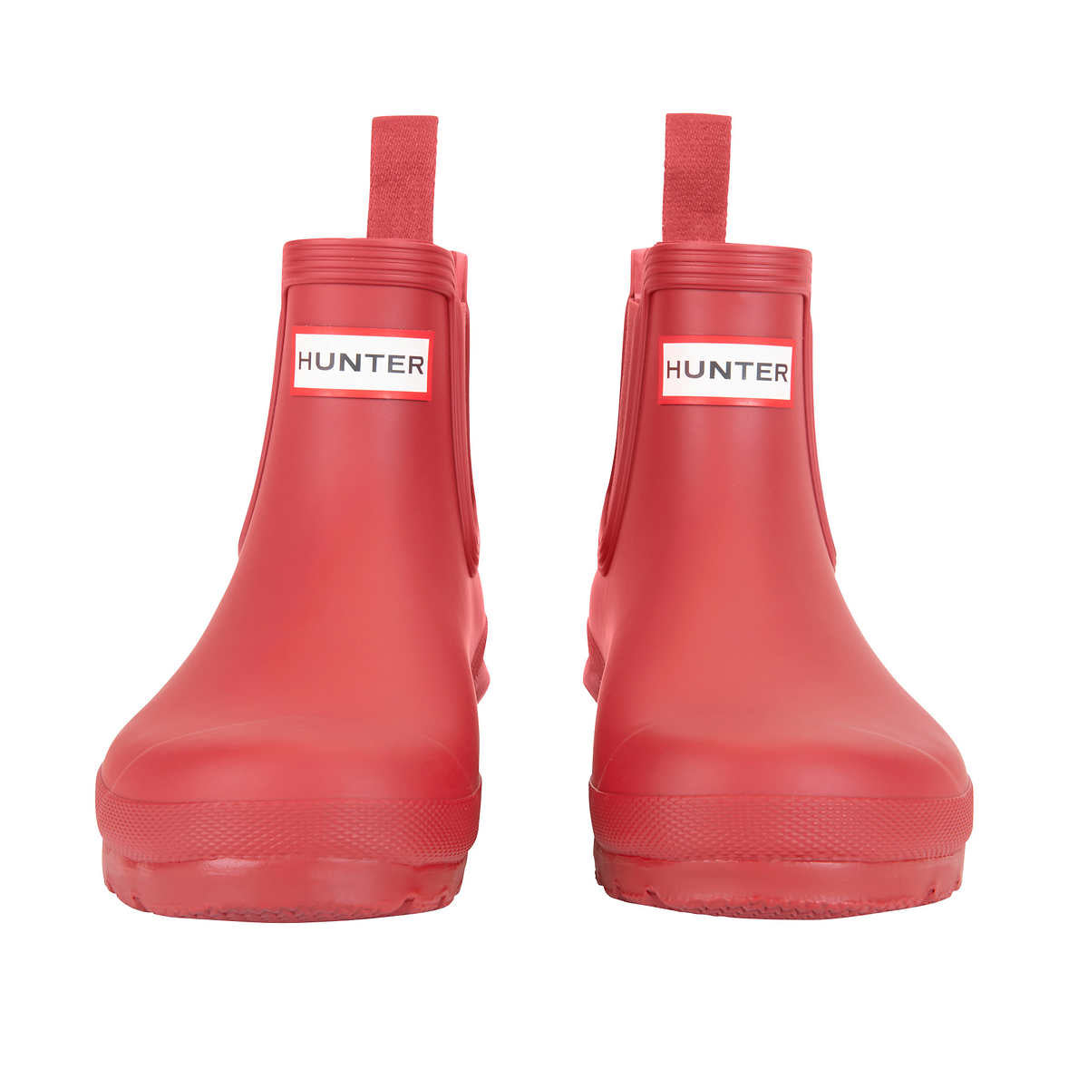 Hunter Ladies' Original Chelsea Rain Boot Red Size - 9