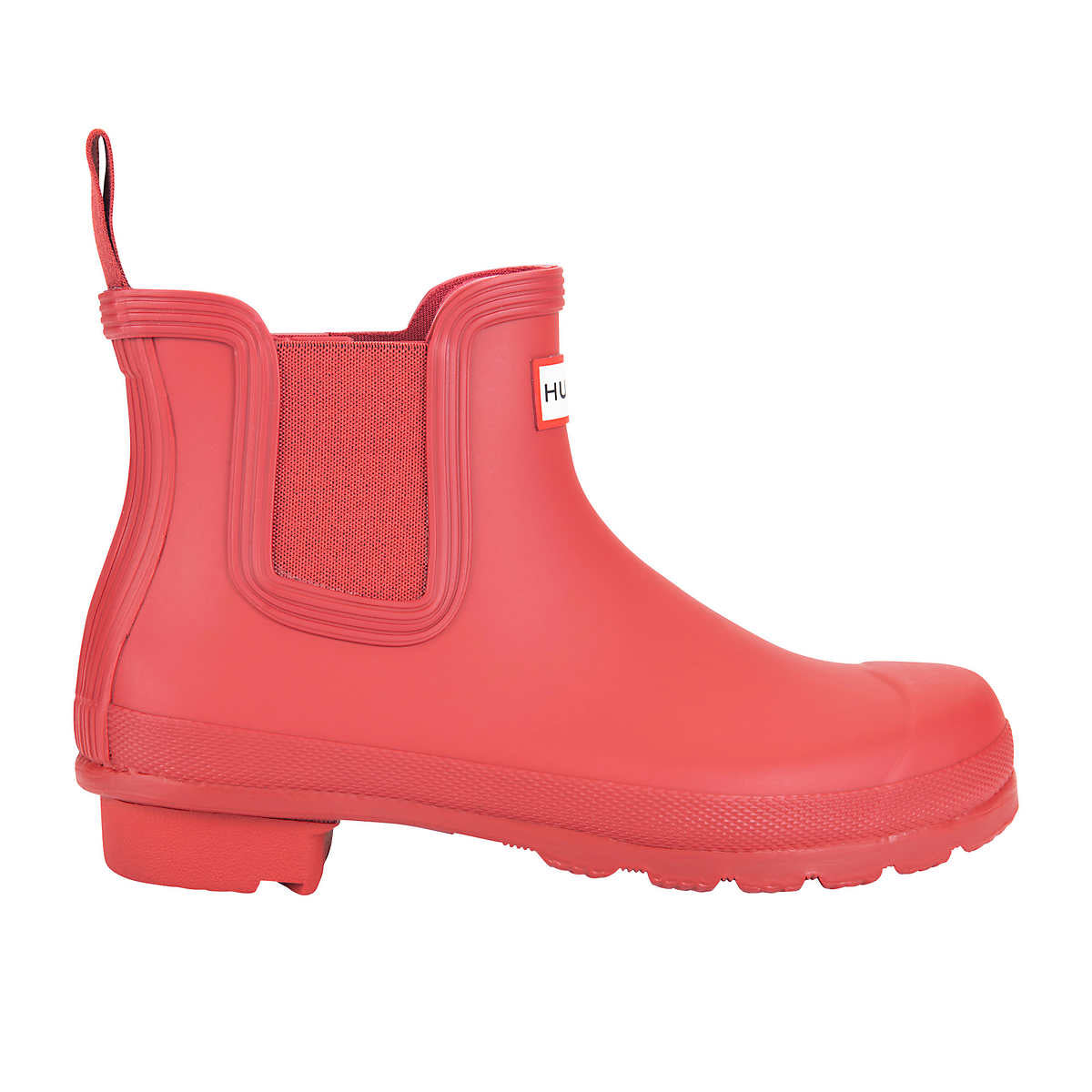 Hunter Ladies' Original Chelsea Rain Boot Red Size - 9
