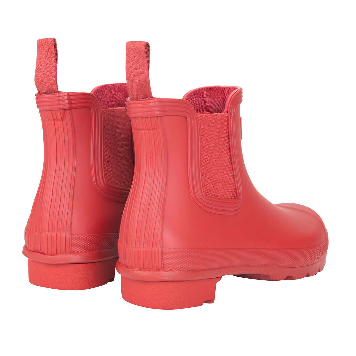 Hunter Ladies' Original Chelsea Rain Boot Red Size - 9
