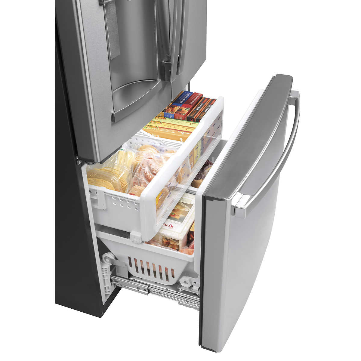 GE 22.1 cu. ft. Counter-Depth French Door Refrigerator with TwinChill Evaporators