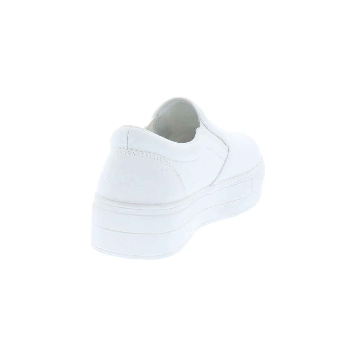 HURLEY Women's BACONA White Canvas Slip On Platform Sneakers