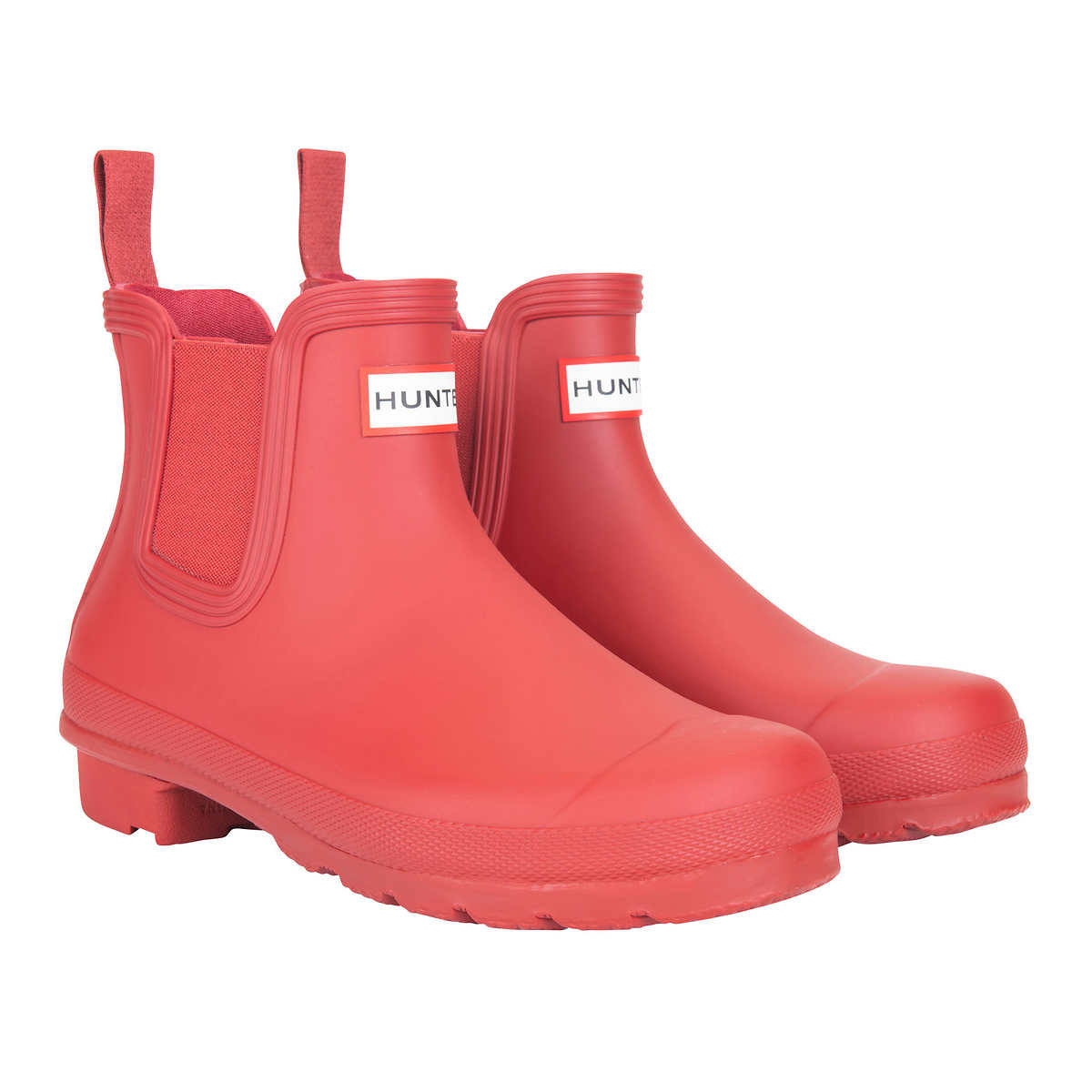 Hunter Ladies' Original Chelsea Rain Boot Red Size - 9