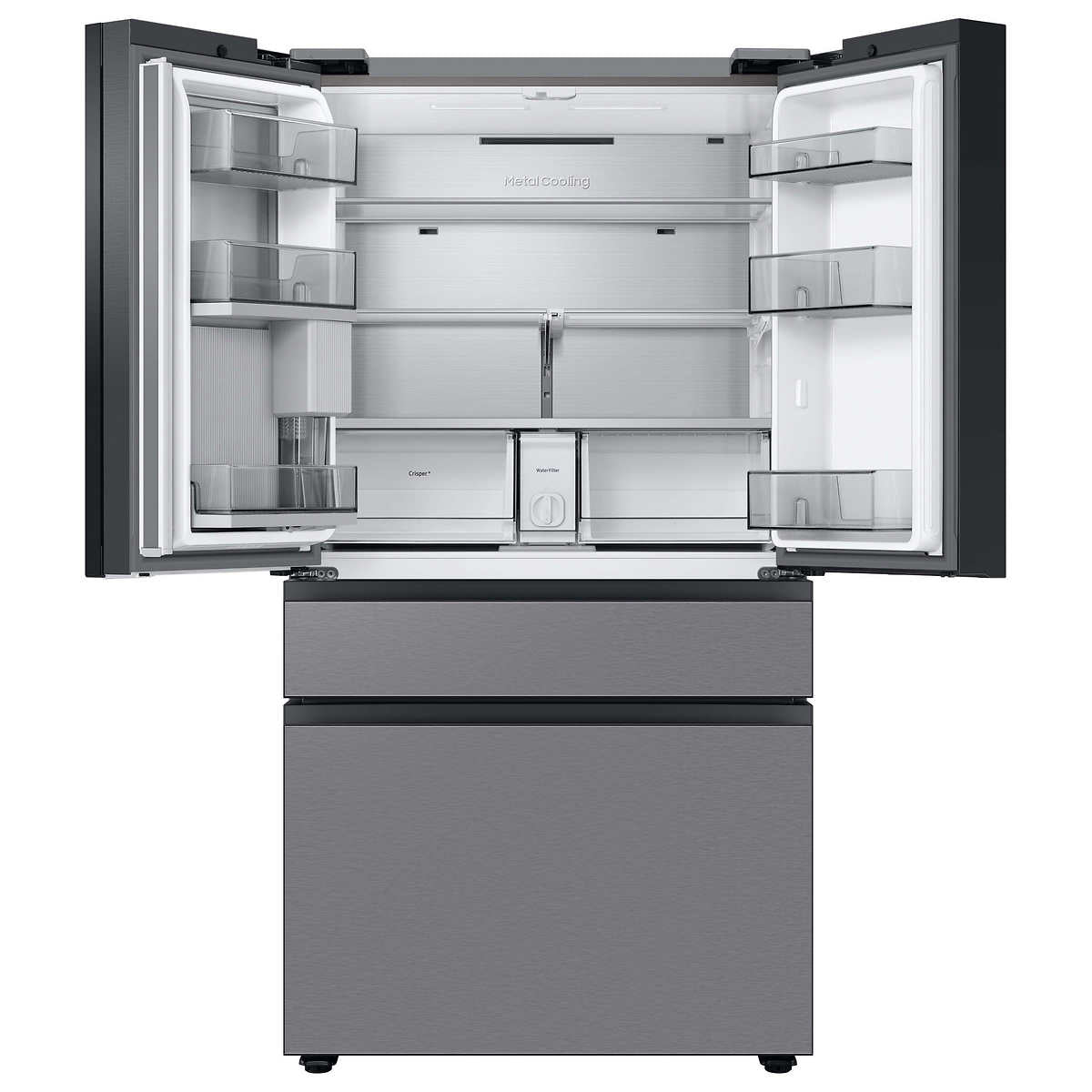 Samsung 23 cu. ft. Bespoke 4-Door French Door Refrigerator with Beverage Center