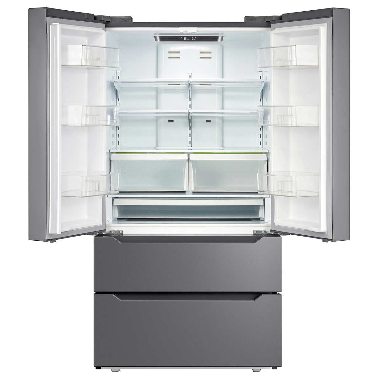 Midea 22.5 cu. ft. French 4-Door Refrigerator in Stainless Steel
