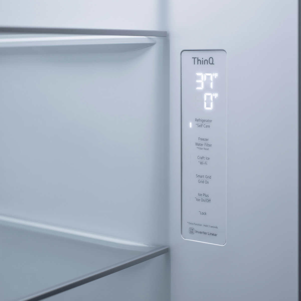 LG 27 cu.ft. Smart Side-By-Side InstaView Door-in-Door Refrigerator with Craft Ice