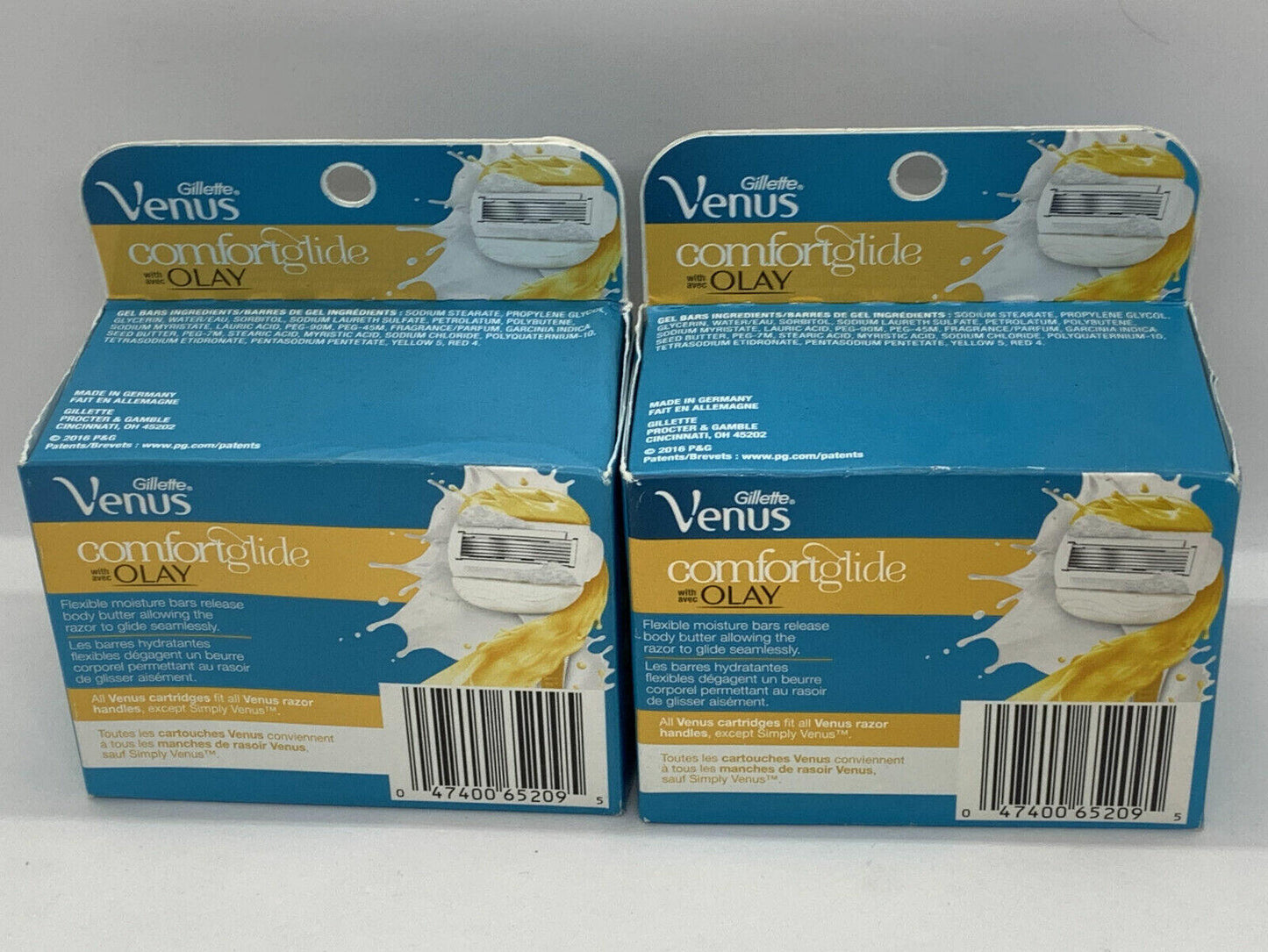 2 Packs Of Gillette Venus with Olay Comfortglide Women's Razor Blade Refills, 4 Count, Womens Razors / Blades (2 X Packs of 4 Cartridges) Total 8