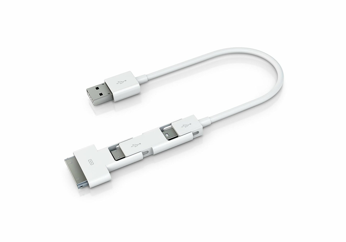 Innergie Magic Cable Trio 3-in-1 Micro USB/Mini USB/Apple 30-Pin iPod/iPhone Connectors 7.8- Inch (TACC-FMD70GR AP2)