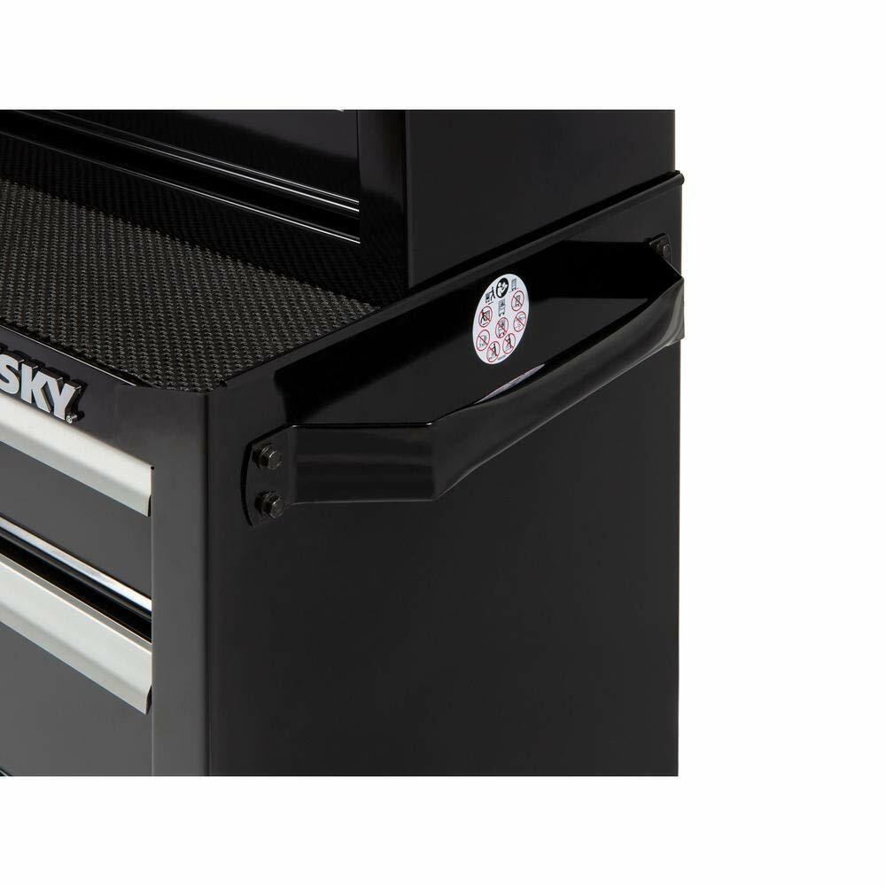 Husky 26 in. W 4-Drawer Rolling Cabinet Tool Box Chest in Gloss Black