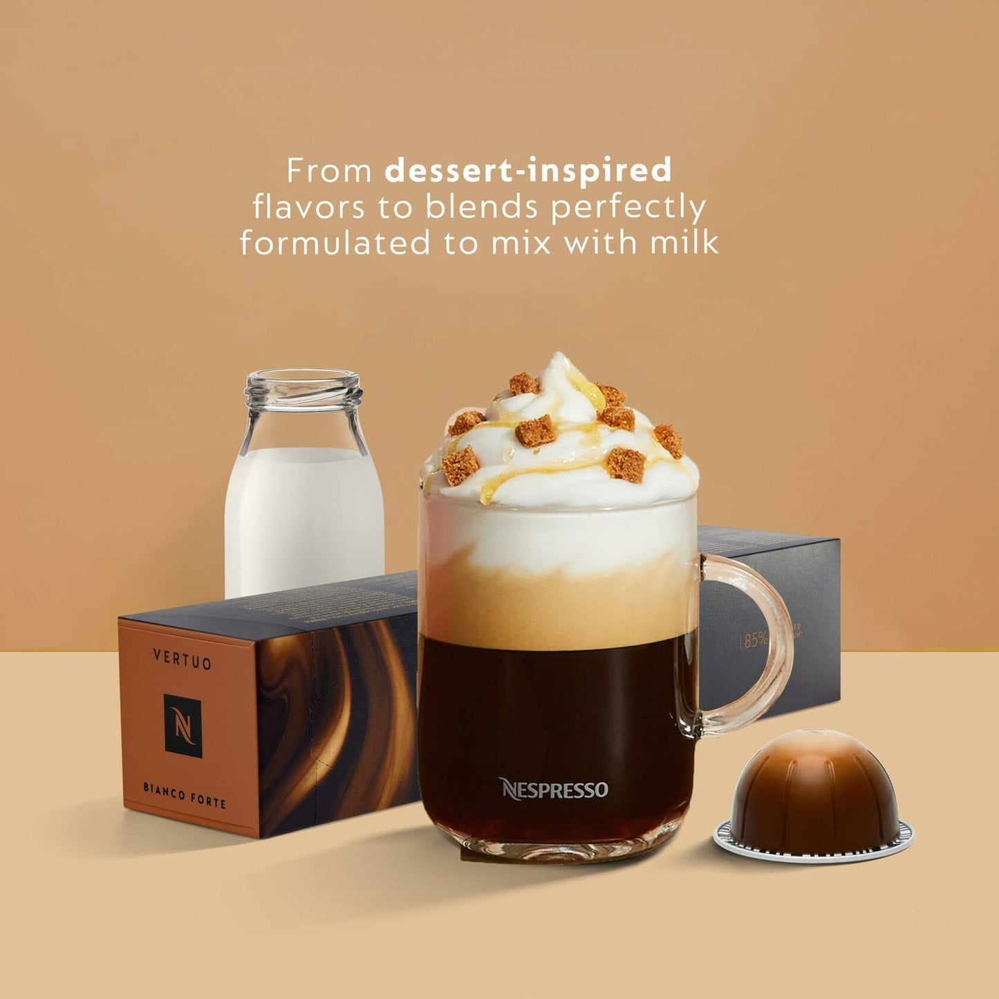 Nespresso Vertuo Coffee and Espresso Maker by De'Longhi, Piano Black