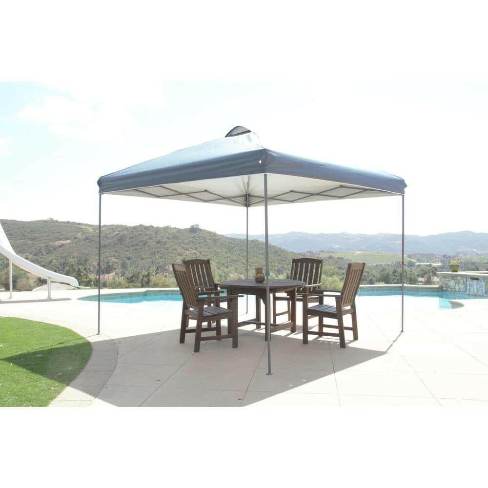 Everbilt 10 ft. x 10 ft. Grey Instant Canopy Pop Up Tent