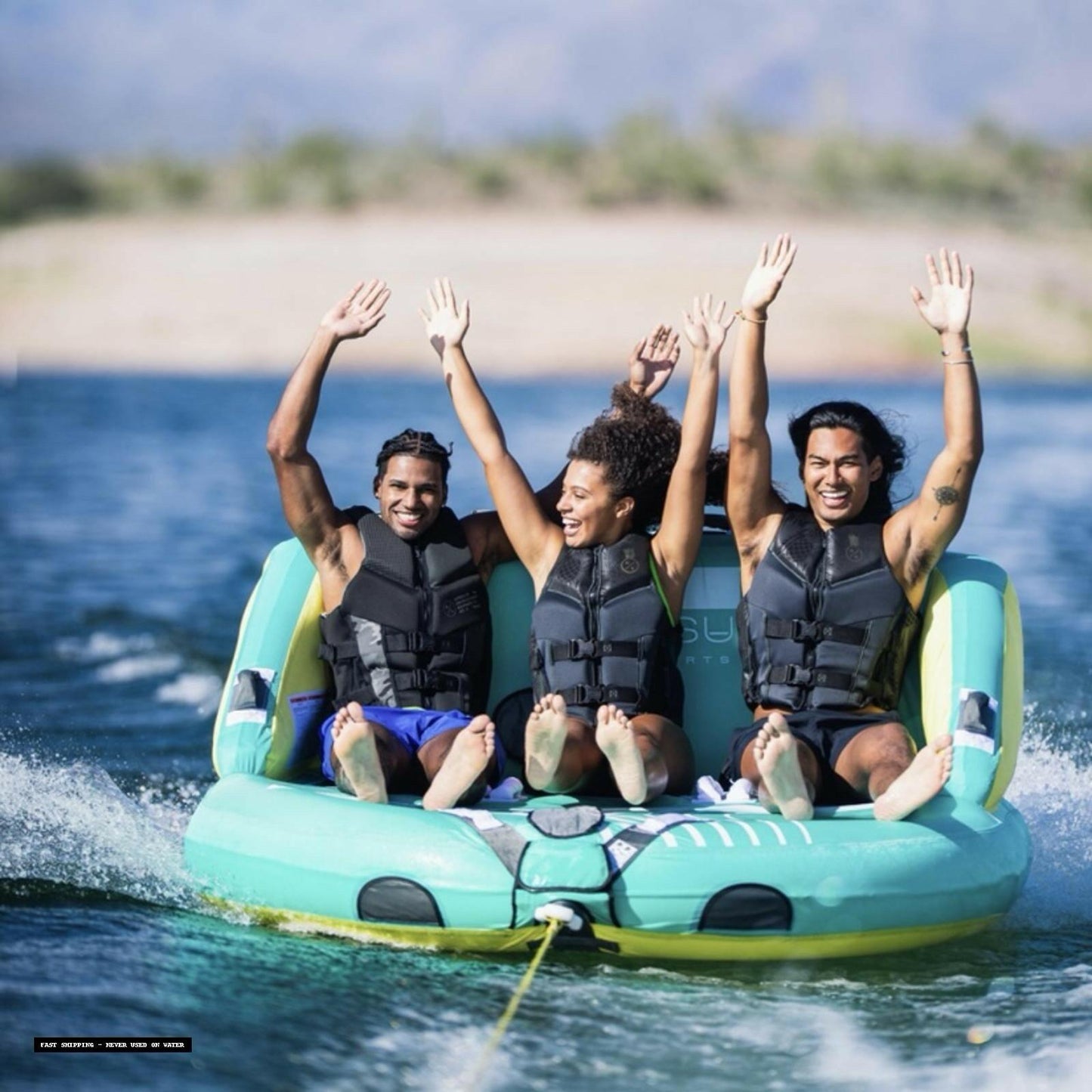 Inflatable 1-3 Person Towable Tubes For Boating Water Tubes For Boats To Pull