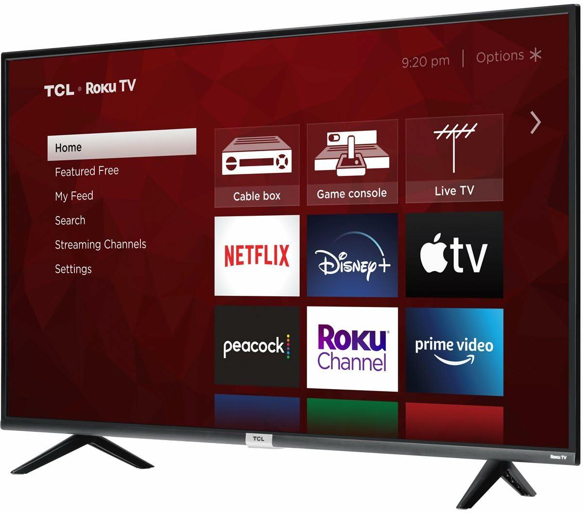 TCL 50-inch Class 4-Series 4K UHD Smart Roku LED TV - 50S435, 2021 Model