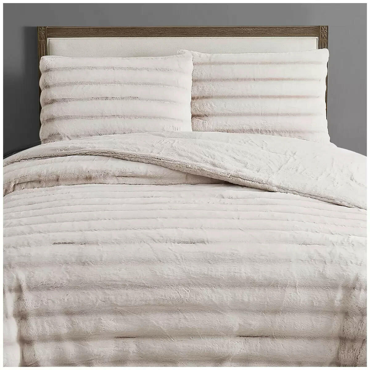 FRYE Faux Fur Comforter 3PC King