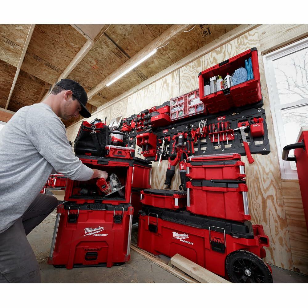 Milwaukee Packout 19.5 in. W x 14.7 in. H x 14.5 in. D Cabinet in Red (1-Piece)