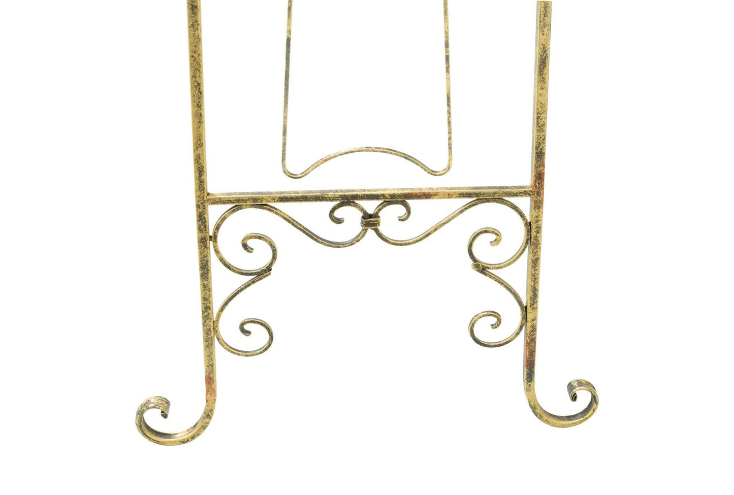 TRIPAR 54 Inch Gold Finish Metal Floor Easel for Paintings, Pictures, Photography, & Artwork